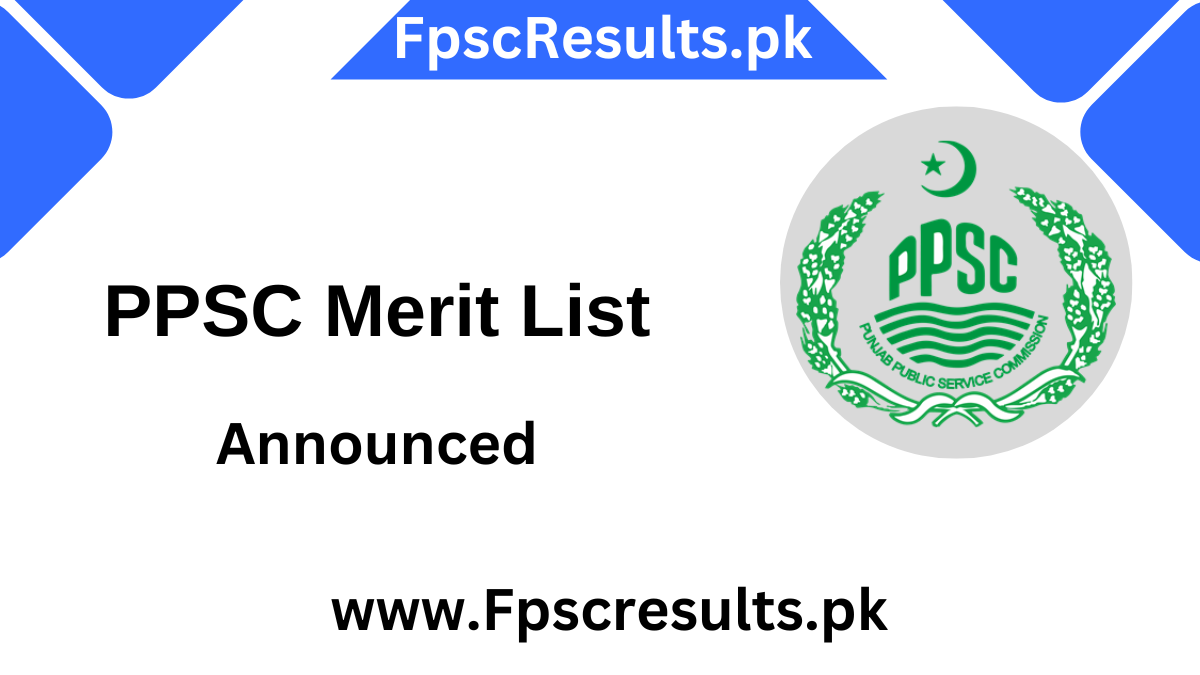 PPSC Final Merit List