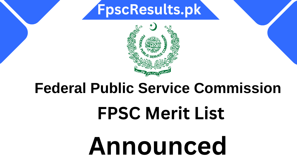 FPSC Merit List 2024 