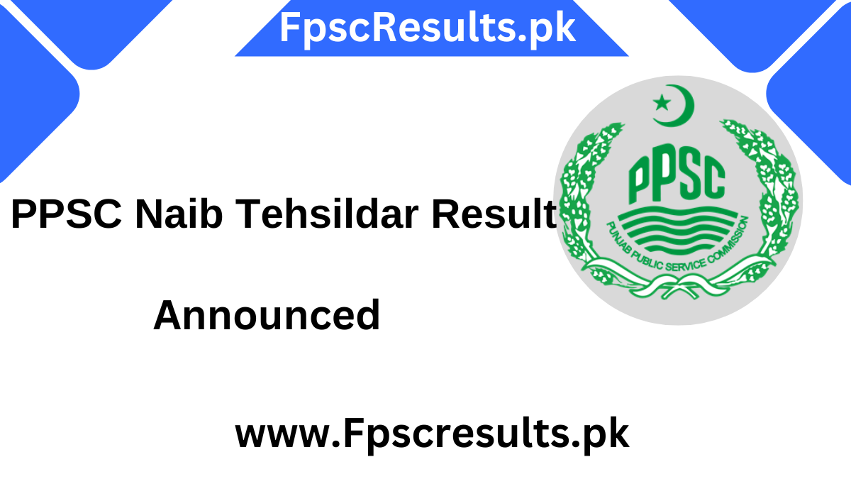 PPSC Naib Tehsildar Result