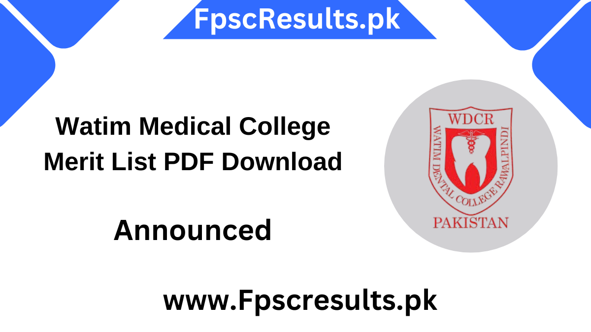 Watim Medical College Merit List PDF Download