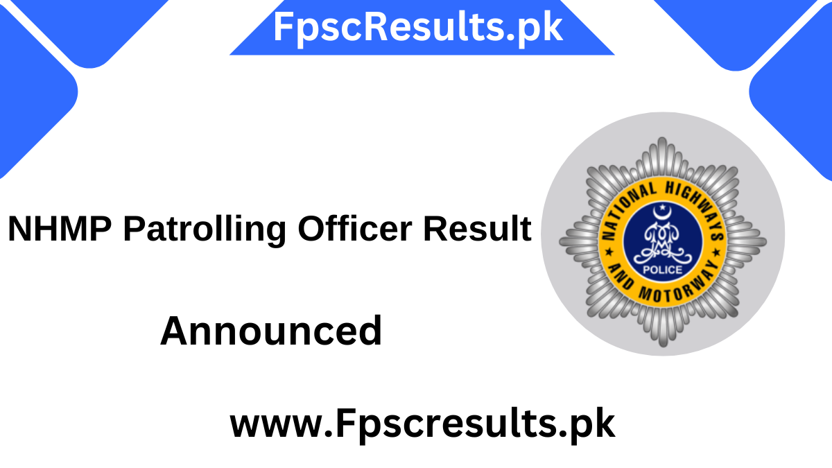 NHMP Patrolling Officer Result 2024