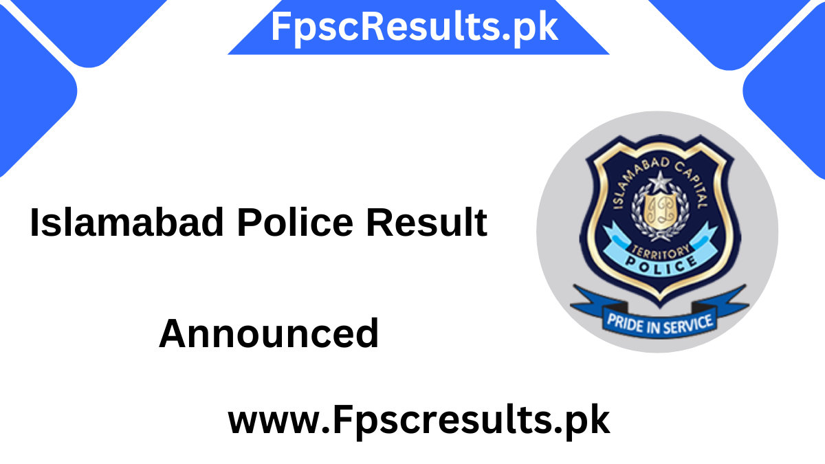 Islamabad Police Result